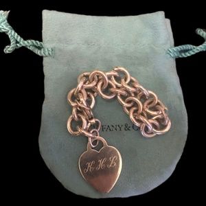 Tiffany Sterling Silver Heart Bracelet